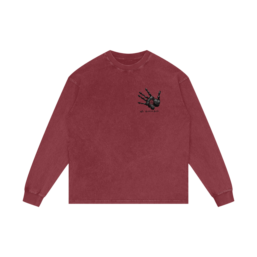MMIW Oversized Long Sleeve Tee — Red